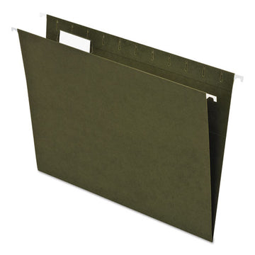 Pendaflex® Earthwise By Pendaflex 100% Recycled Colored Hanging File Folders, Letter Size, 1-5-cut Tab, Green, 25-box freeshipping - TVN Wholesale